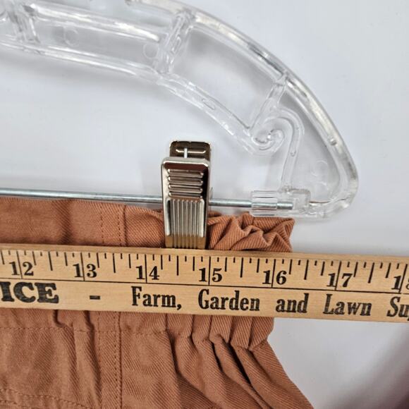 NWT Elodie Clay Straight Leg Paperbag Pants XL High Rise Utility Cargo - Picture 6 of 8